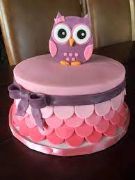 Owl Baby Shower Cake Owl Cake Birthday Owl Cakes Pink Baby Shower Cake