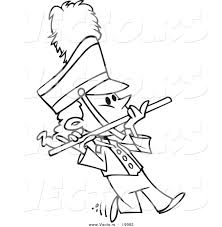 Pass along with a goody bag and fresh beat coloring pages. Vector Of A Cartoon Flutist In A Marching Band Outlined Coloring Page By Toonaday 19082
