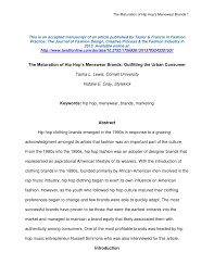 Find the answer for preppy clothing brand of the 1980s in our page. Pdf The Maturation Of Hip Hop S Menswear Brands Outfitting The Urban Consumer