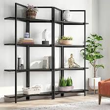 Amazon Com Bookshelf Divider Wall In 2020 Open Bookcase Open Bookshelves Bookshelf Room Divider