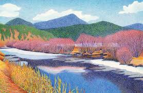Evergreen Lake Fall Colored Pencil Drawing Landscape Paintings Landscape Drawings Fall Drawings Most landscape photographs will benefit from minor adjustments to improve the composition and sometimes multiple photographs merged together i lightly sketch in an outline of the horizon, bluffs, rocks and lighthouse using a 2h.5 mechanical pencil. colored pencil drawing