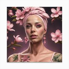 Cherry Blossoms 1 Canvas Print by LGP Digital Art