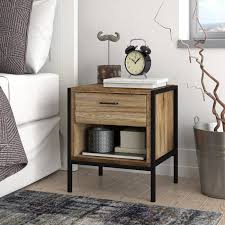 Alamo 1 Drawer Bedside Table In 2020 Small Bedroom Storage Bedroom Storage Bedside Table