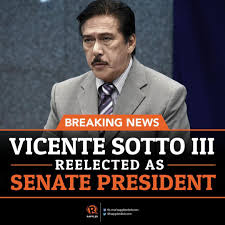 When did senator sotto become majority floor leader? Rappler On Twitter Breaking Vicente Tito Sotto Iii Is Reelected As Senate President For The 18th Congress Read Https T Co Gopsmayjit Https T Co I27greglco