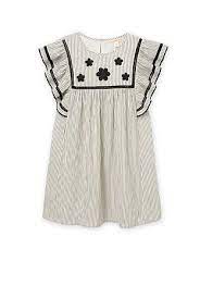 Crinkle Stripe Dress Kids Outfits Dresses Kids Fashion