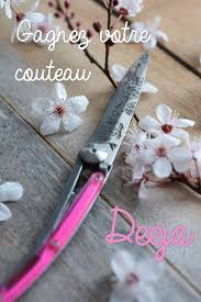 Chic Chic Chocolat Concours Gagnez Un Couteau Personnalisable Deejo Deejo Couteau Couteaux Personnalises