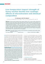 pdf low temperature impact strength of heavy section