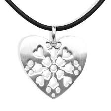 925 sterling silber, 3a zirkonia. Nobel Shop Damen Kette Herz Silber 925 Halskette Amulett Sterling Massiv