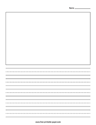 Download This Printable Writing Paper With Picture Box And Use It In You Kinderg Writing Paper Printable Free Writing Paper Printable Writing Printables