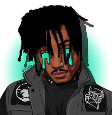 Juice wrld fan art 20x20 original artwork by ghost 👻. Juice Wrld Anime Fan Art Drone Fest