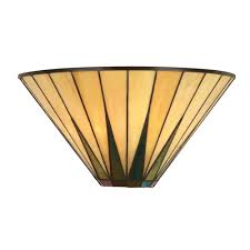 Lights flanking a mirror cut down on harsh shadows and offered optimum illumination for grooming. Art Deco Dark Star Tiffany Wall Washer Style Wall Light