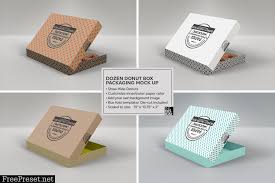 Download Donut Box Packaging Mockup 1211264