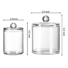 Dollar tree diy bathroom decor ⭐ marble bathroom vanity. Bathroom Vanity Storage Organizer Canister Holder Apothecary Jars Set Ninthavenue United Arab Emirates