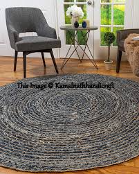 Rug Mat Dhurrie Bohemian Colorful Cotton And Jute Area Round Chindi Rug Floor Mat Living Room Carpet Meditation Mat Vintage Rug 5x5 In 2020 Jute Round Rug Floor Rugs Braided Rag Rugs