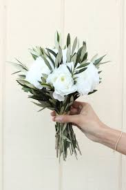 Real Olive Leaf Bouquet Greenery Bouquet With Silk Blooms Etsy White Flower Bouquet Wedding Bouquet Charms Cascading Wedding Bouquets