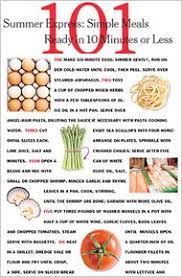 Summer Express 101 Simple Meals Ready In 10 Minutes Or Less Published 2007 Easy Summer Meals Easy Meals Ready Meal