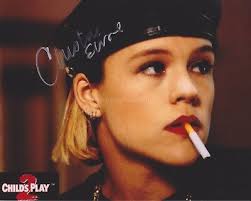 Christine Elise Hand Signed 8x10 Photo Autograph Childs Play 2 Chucky E