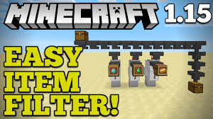 Easy Automatic Item Filter Storage Minecraft 1 15 How To Auto Sort Items Youtube