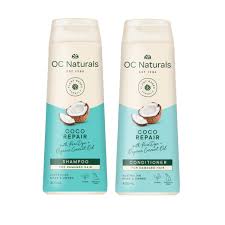 Combo Dầu Gội & Xả Phục Hồi Tóc Hư Tổn Coco Repair OC NATURALS Chiết Xuất