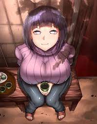 1girls alternate breast size big breasts boruto: naruto next  generations busty clothed female female only holding object huge breasts  hyuuga hinata knees together feet apart large breasts looking at