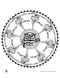Owl And Witch Mandala Woo Jr Kids Activities