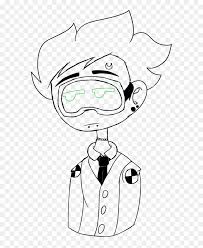 Friday night funkin coloring pages. Pua Drawing Outline Clipart Png Download Tord Eddsworld Coloring Page Transparent Png Vhv