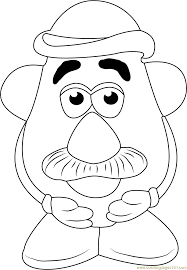 Free printable potato coloring pages. Cute Mr Potato Coloring Page For Kids Free Mister Potato Printable Coloring Pages Online For Kids Coloringpages101 Com Coloring Pages For Kids