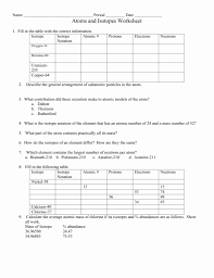 Atoms And Isotopes Worksheet Answers Lovely Atoms And Isotopes Worksheet In 2020 Worksheets Worksheet Template Practices Worksheets
