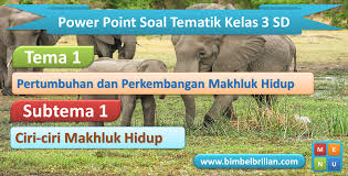 Sebutkan ciri makhluk hidup berdasarkan gambar tersebut. Power Point Ppt Soal Tema 1 Kelas 3 Sd Subtema 1 Ciri Ciri Makhluk Hidup Bimbel Brilian