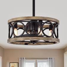 This caged ceiling fan with light measures 26.5 x 26.25 x 15.5 inches and 31 pounds in weight. Bladeless Ceiling Fan Wayfair