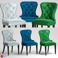 Maybe you would like to learn more about one of these? Euphoria Tufted Blue Velvet Dining Chair 3d Model Max Fbx