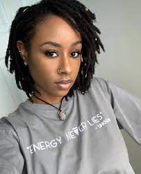 The Home Of Locs Did You Struggle With Your Locs In The Beginning Short Locs Hairstyles Locs Hairstyles Dreadlock Hairstyles Black