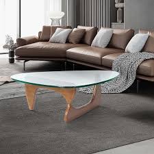 0 bids · ending 10 mar at 3:28pm gmt6d 3h. Triangle Glass Coffee Tables Modern Tea Fruit Dessert Service End Table With Solid Wood Base Nordic Living Room Sofa Side Us 36 Off