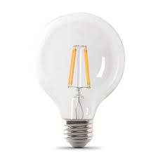 75 Watt Equivalent Daylight G25 Dimmable Globe Glass Filament Led Feit Electric