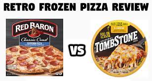 This is just one continuation of pizza dough, a digiorno dough. Theretrodad Com Retro Review Red Baron Vs Tombstone Battle Of The Old School Frozen Pizzas
