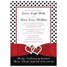 Wedding Invitation Black White Red Polka Dots Printed Ribbon Polka Dot Wedding Invites Polka Dot Wedding Wedding Invitations Romantic