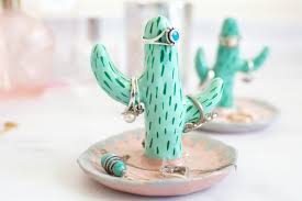 A little background polymer clay polymer clay is a type of hardenable modeling clay based on the polymer polyvinyl chloride (pvc). Clay Cactus Ring Holder Polymer Clay