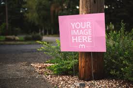 Display Your For Sale Sign With This Mockup Template Of Outdoor Advertisement Sign On The Street Most Commonly S For Sale Sign Outdoor Signs Photo Template