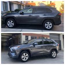 And nothing happened to the tint. 2019 Xle Window Tint Before After Rav4club