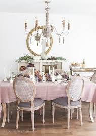 French country dining room with white buffet painted annie sloan old white, white washed salvaged wood tray and white shelves. 20 Rooms That Will Make You Rethink French Country Decor Apartment Therapy