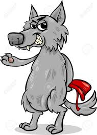 The Big Bad Wolf Cartoon Illustration Cartoon Wolf Drawing Wolf Character