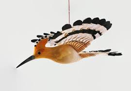 Bird In Hand Marketplace Bird Mobile Wood Carving Hand Carved Hoopoe Fan Bird Hanging Decor Wooden Bird Wood Anniversary Handmade Bird Craft Mid Century Bird In 2020 Wooden Bird Bird Mobile Hanging Decor