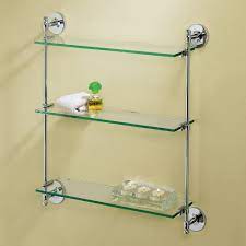 Maybe you would like to learn more about one of these? Gatco 1394 Premier 3 Tier Wall Glass Shelf Chrome Mounted Bathroom Shelves Amazon Com