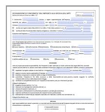 Dichiarazione Di Conformita Impianto Termicaidraulica