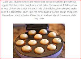 Domestic Charm Cake Pops Babycakes Recipes Cake Pop Maker Cookie Dough Cake Pops
