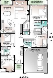 Four bedroom house plans offer homeowners one thing above all else: Mediterranean Style House Plan 4 Beds 2 5 Baths 2052 Sq Ft Plan 23 2215 Eplans Com