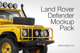 Photography has always been an integral part of design. Land Rover Defender Mockup Pack In Vehicle Mockups On Yellow Images Creative Store