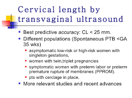 Cervical Length Prediction Of Preterm Labor Cervical