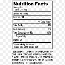 Nutrition facts. current opinion in clinical nutrition & metabolic care: Fizzy Drinks Jones Soda Cola Nutrition Facts Label Drink Text Nutrition Png Pngegg