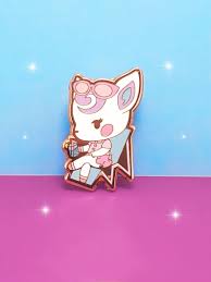 Animal Crossing Summer Time Diana Hard Enamel Pin In 2020 Animal Crossing Enamel Pins Anime Animals